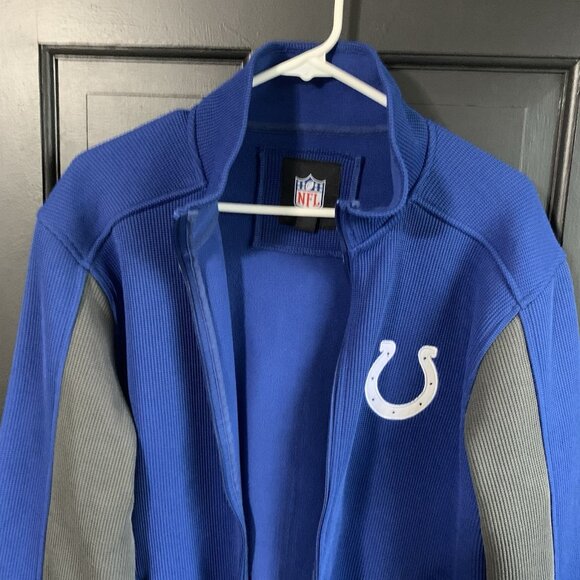Indianapolis Colts NFL Full Zip Fleece Jacket Womens Medium Blue White - Picture 6 of 9